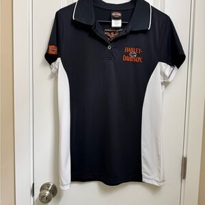 Harley-Davidson Gray Polo with Orange Logo